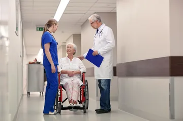 Médico y paciente
