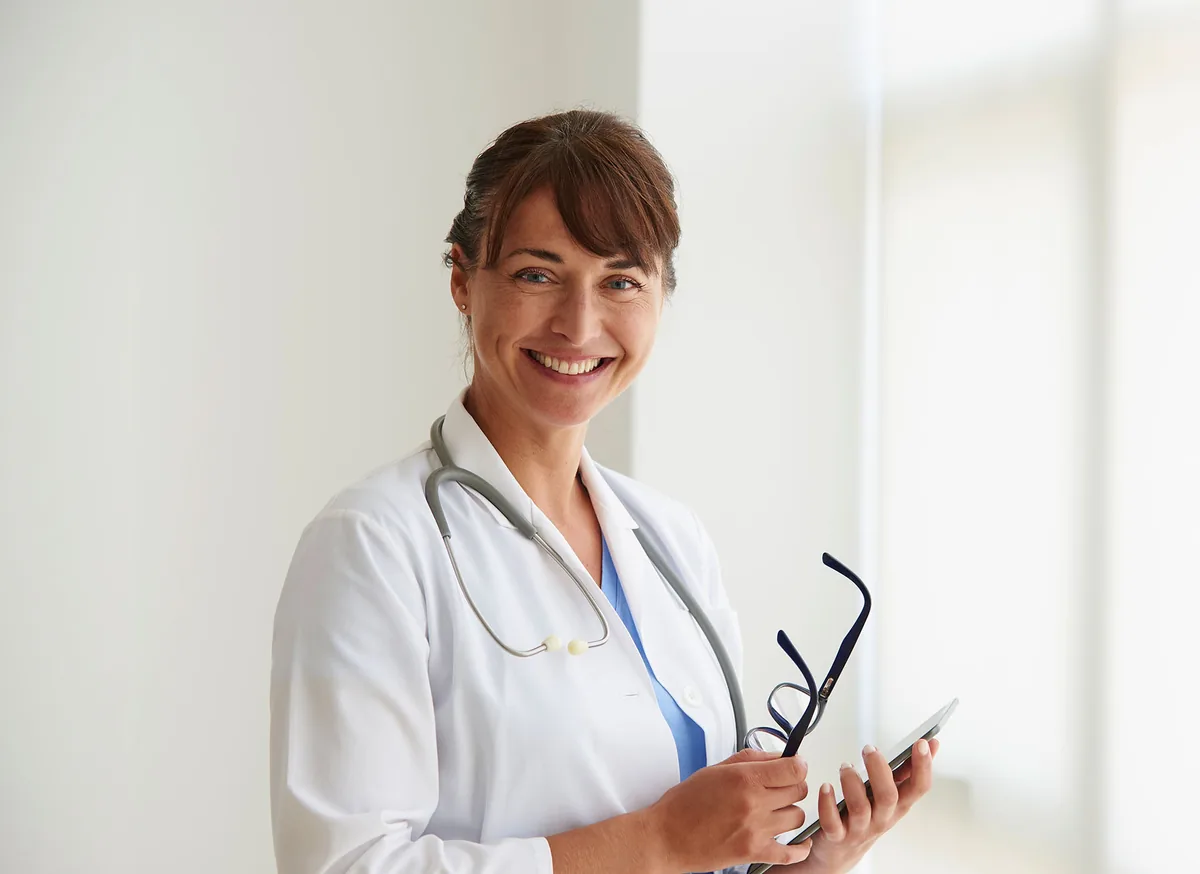 Doctora sonriente